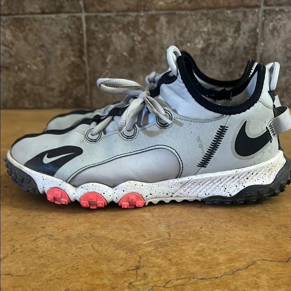 Nike Gray and Black Baseball Turf shoes